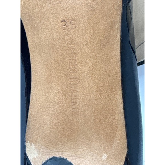 Manolo Blahnik size 39 Black Patent Leather Peep Toe Pumps Stiletto Heels - Picture 8 of 8